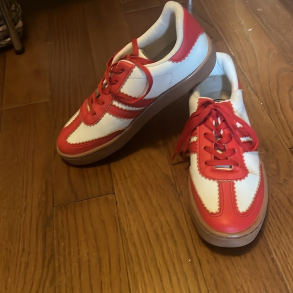 Miel Boutique Red/White/Tan Sneakers - Picture 2 of 7